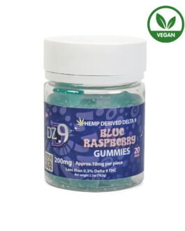 DZD9 Blue Raspberry 200mg Gummies