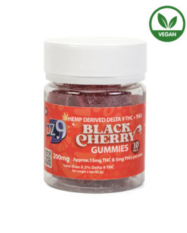 DZD9 Black Cherry ▲9+THCV 200mg Gummies