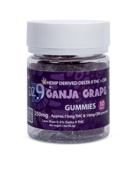 DZD9 Ganja Grape ▲9+CBN 250mg Gummies