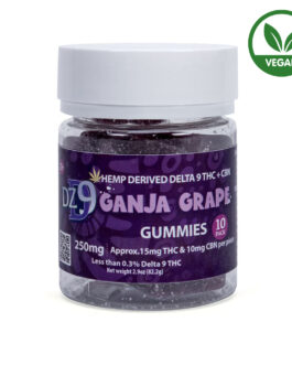 DZD9 Ganja Grape ▲9+CBN 250mg Gummies